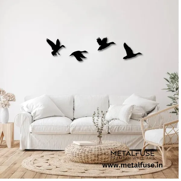 Metal_Wall_Art_for_Home_Decoration__|_Ducks__|_Black