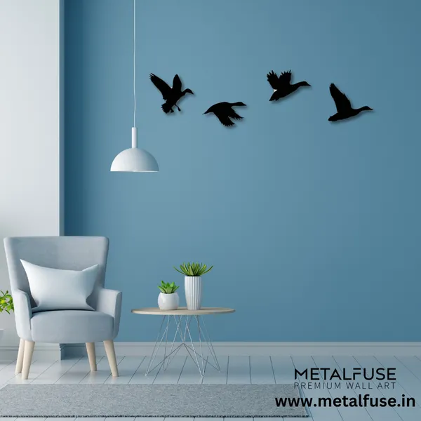Metal_Wall_Art_for_Home_Decoration__|_Ducks__|_Black
