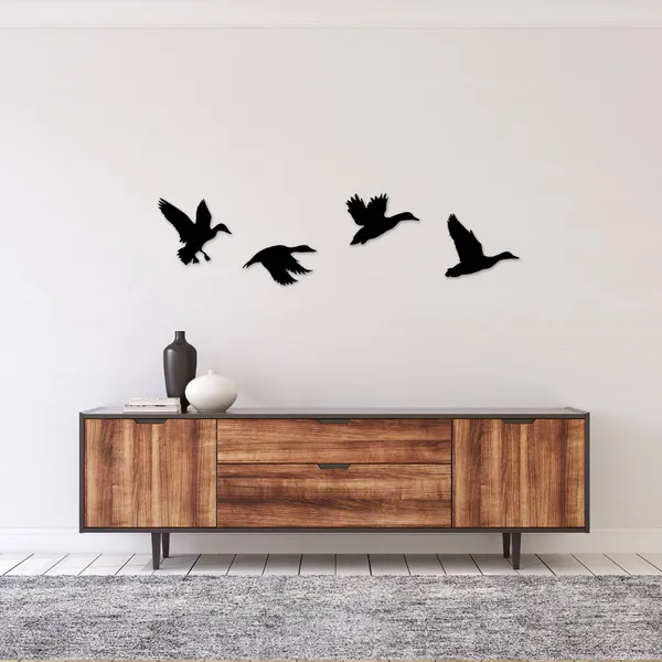 Metal_Wall_Art_for_Home_Decoration__|_Ducks__|_Black