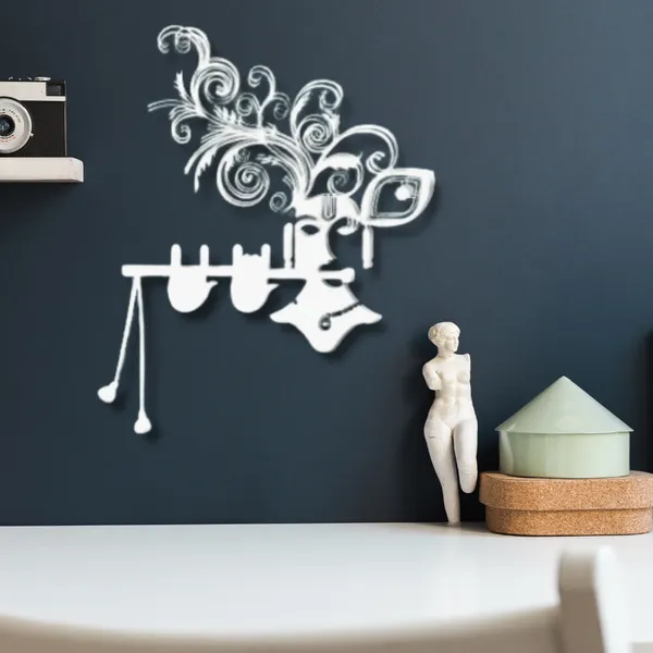 Metal_Wall_Art_for_Home_Decoration__|_Krishna_Flute__|_White