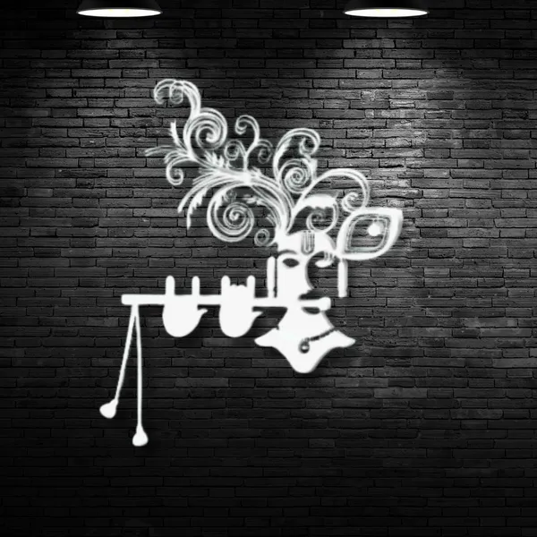 Metal_Wall_Art_for_Home_Decoration__|_Krishna_Flute__|_White