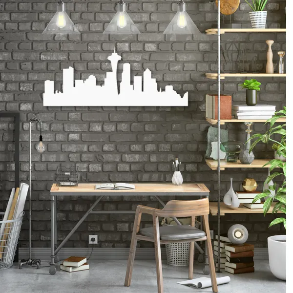 Metal_Wall_Art_for_Home_Decoration__|_Seattle_Skyline__|_White
