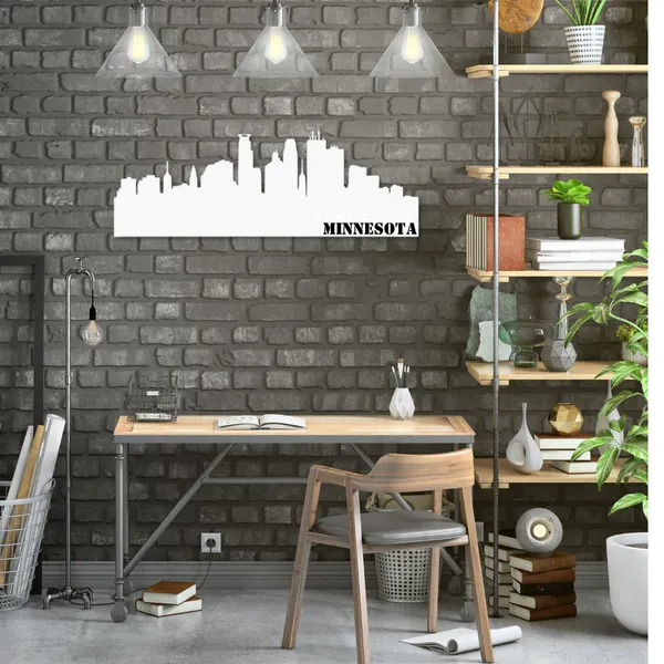 Metal_Wall_Art_for_Home_Decoration__|_Minnesota_Skyline__|_White