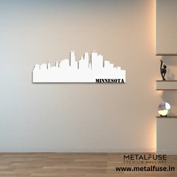 Metal_Wall_Art_for_Home_Decoration__|_Minnesota_Skyline__|_White