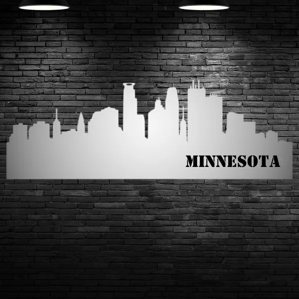 Metal_Wall_Art_for_Home_Decoration__|_Minnesota_Skyline__|_Silver