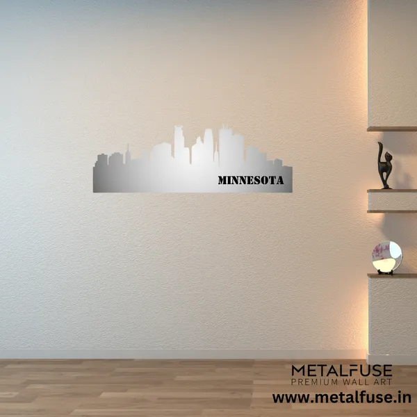 Metal_Wall_Art_for_Home_Decoration__|_Minnesota_Skyline__|_Silver