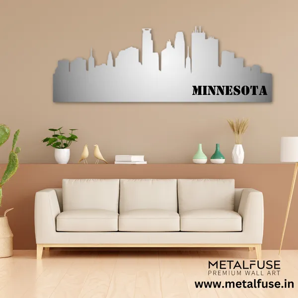 Metal_Wall_Art_for_Home_Decoration__|_Minnesota_Skyline__|_Silver