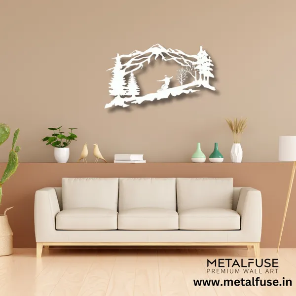 Metal_Wall_Art_for_Home_Decoration__|_Mountain_Snowboarder__|_White