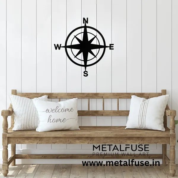 Metal_Wall_Art_for_Home_Decoration__|_Compass__|_Black