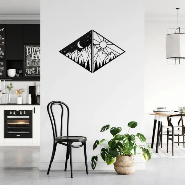 Metal_Wall_Art_for_Home_Decoration__|_Day_&_Night_Mountains__|_Black
