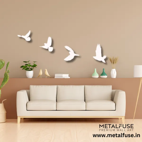 Metal_Wall_Art_for_Home_Decoration__|_Birds__|_White