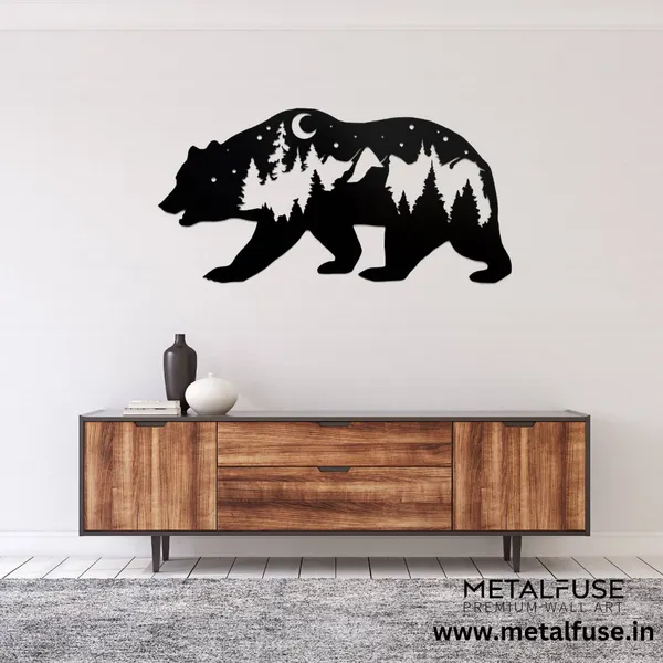 Metal_Wall_Art_for_Home_Decoration__|_Bear__|_Black
