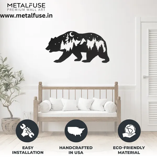 Metal_Wall_Art_for_Home_Decoration__|_Bear__|_Black