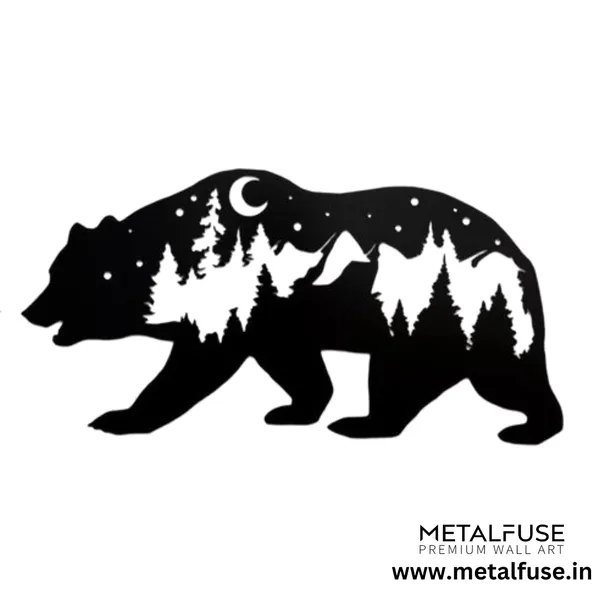 Metal_Wall_Art_for_Home_Decoration__|_Bear__|_Black