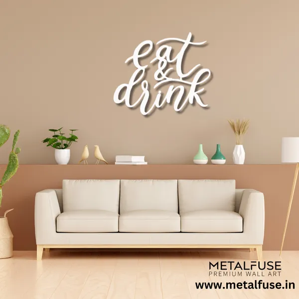 Metal_Wall_Art_for_Home_Decoration__|_Eat_&_Drink__|_White