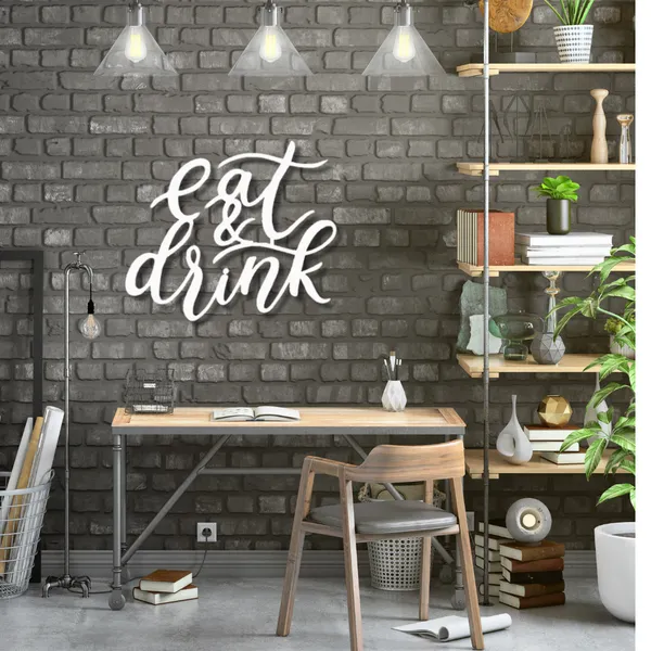 Metal_Wall_Art_for_Home_Decoration__|_Eat_&_Drink__|_White
