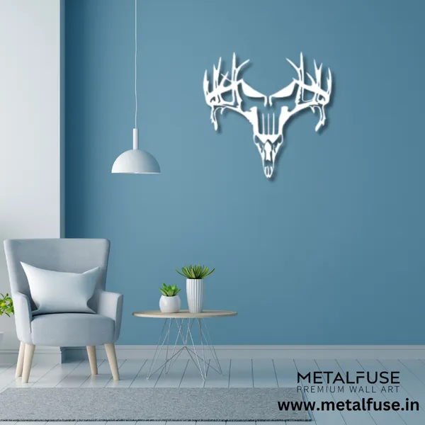 Metal_Wall_Art_for_Home_Decoration__|_Deer_Punisher__|_Silver