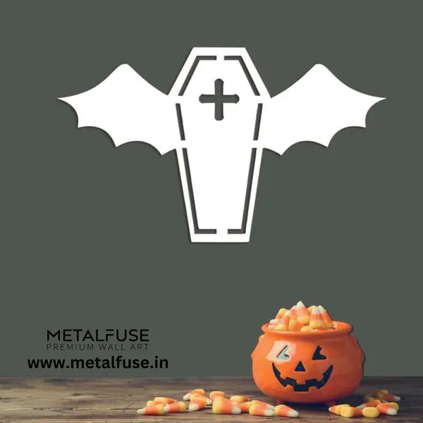 Metal_Wall_Art_for_Home_Decoration__|_Vampire_Coffin__|_White