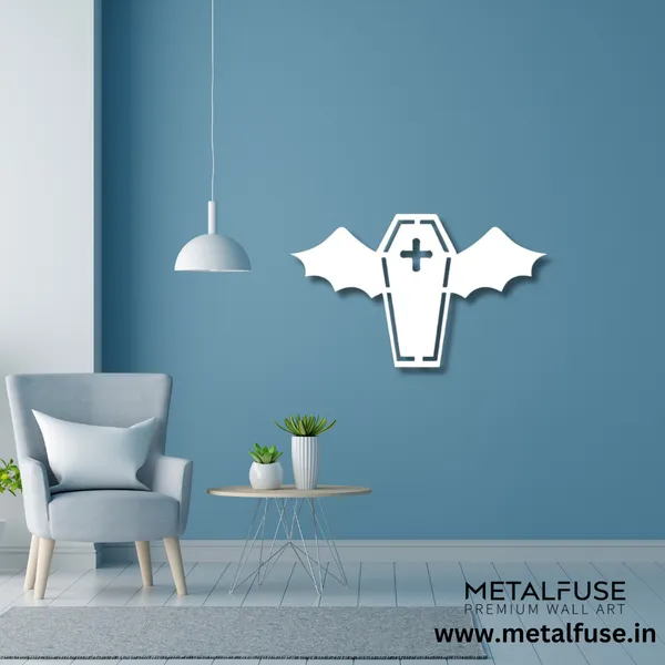 Metal_Wall_Art_for_Home_Decoration__|_Vampire_Coffin__|_White