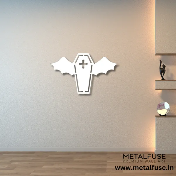 Metal_Wall_Art_for_Home_Decoration__|_Vampire_Coffin__|_White