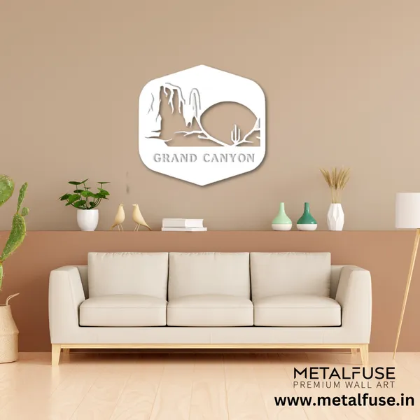 Metal_Wall_Art_for_Home_Decoration__|_Grand_Canyon_Scenery__|_White