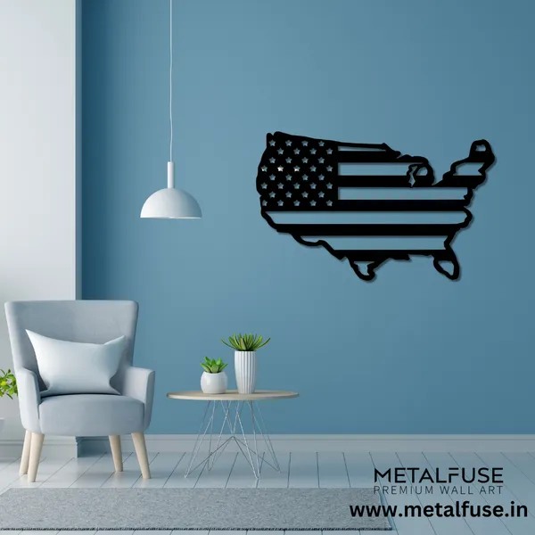 Metal_Wall_Art_for_Home_Decoration__|_American_Flag_United_States__|_Black