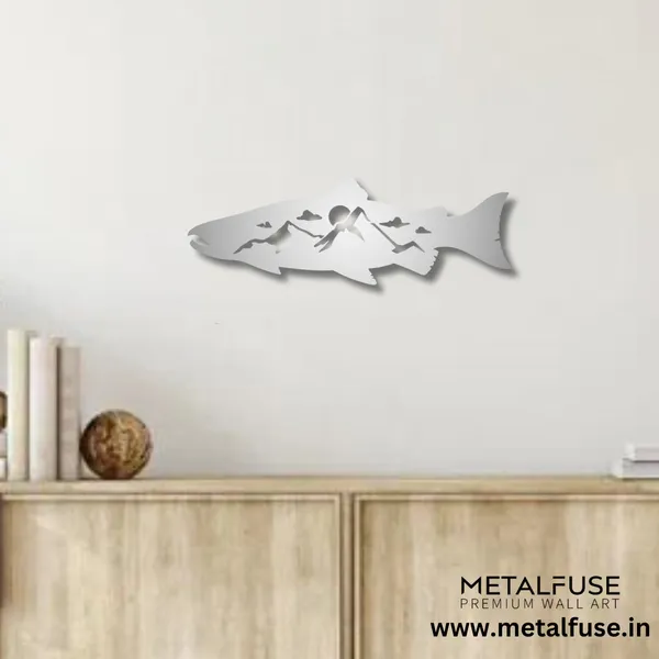 Metal_Wall_Art_for_Home_Decoration__|_Salmon_Fish_Design_Alternative__|_Silver