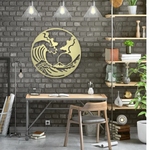 Metal_Wall_Art_for_Home_Decoration__|_The_Great_Wave__|_Gold