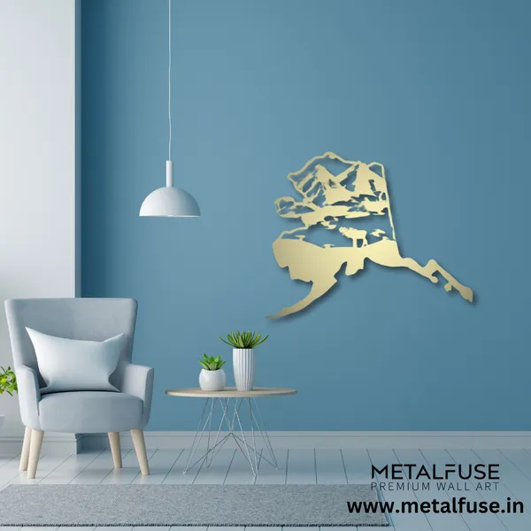 Metal_Wall_Art_for_Home_Decoration__|_Alaska_State_Metal_Wall_Art_|_Gold