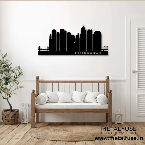 Metal_Wall_Art_for_Home_Decoration__|_Pittsburgh_Skyline__|_Black