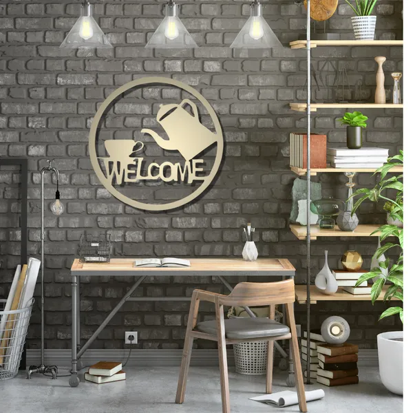 Metal_Wall_Art_for_Home_Decoration__|_Welcome_Tea_&_Cup__|_Gold