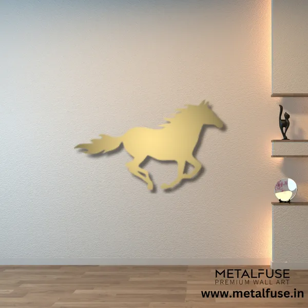 Metal_Wall_Art_for_Home_Decoration__|_Running_Horse__|_Gold