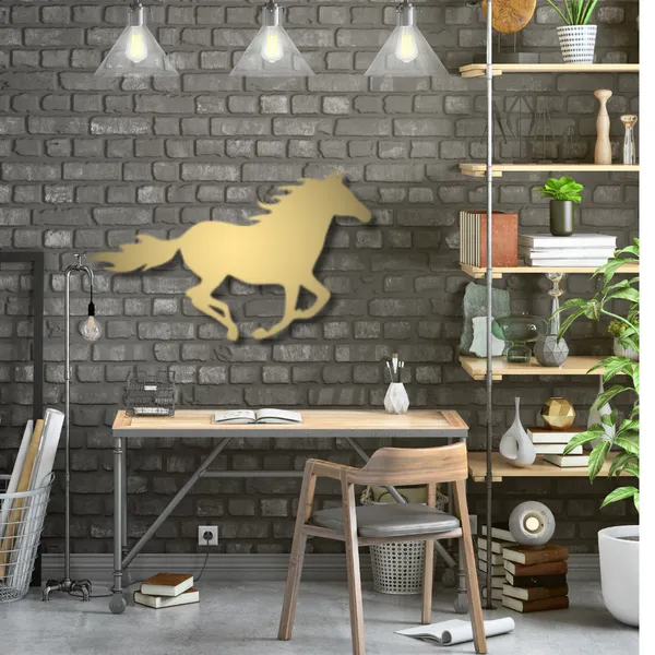 Metal_Wall_Art_for_Home_Decoration__|_Running_Horse__|_Gold