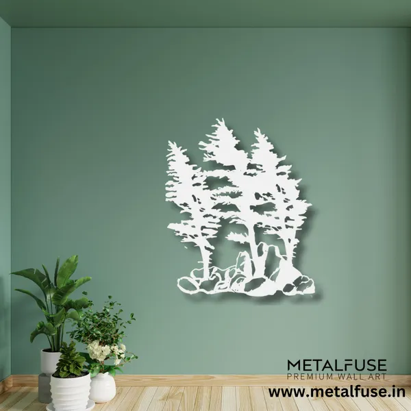 Metal_Wall_Art_for_Home_Decoration__|_Windy_Pines__|_Silver