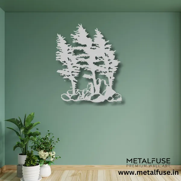 Metal_Wall_Art_for_Home_Decoration__|_Windy_Pines__|_Silver
