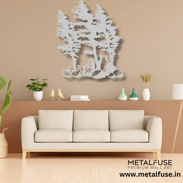 Metal_Wall_Art_for_Home_Decoration__|_Windy_Pines__|_Silver