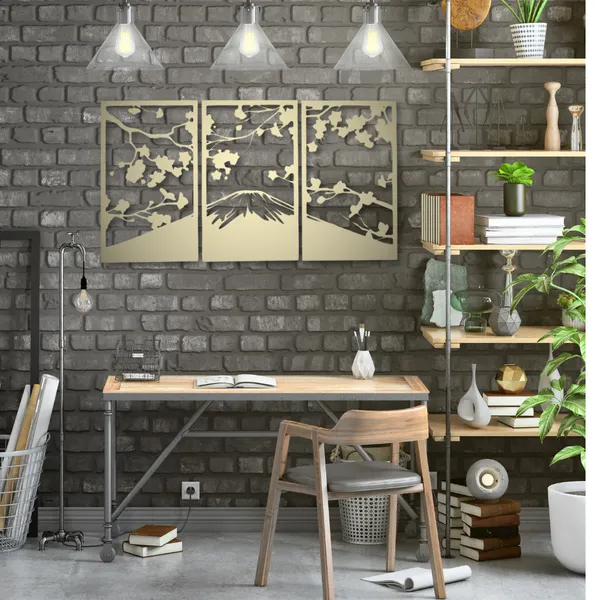 Metal_Wall_Art_for_Home_Decoration__|_Sakura_Cherry_Blossom__|_Gold