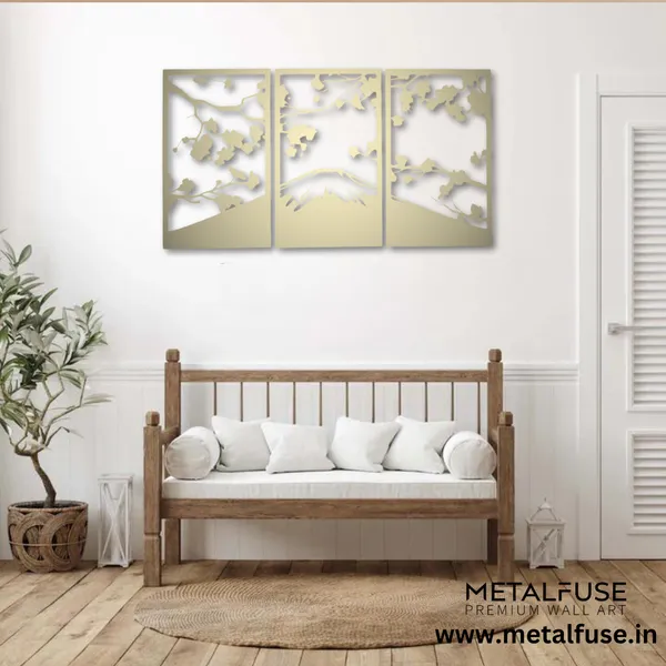 Metal_Wall_Art_for_Home_Decoration__|_Sakura_Cherry_Blossom__|_Gold