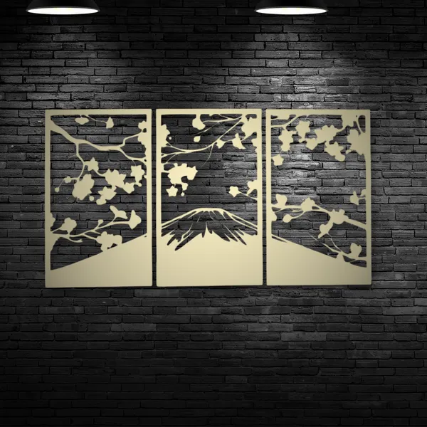 Metal_Wall_Art_for_Home_Decoration__|_Sakura_Cherry_Blossom__|_Gold