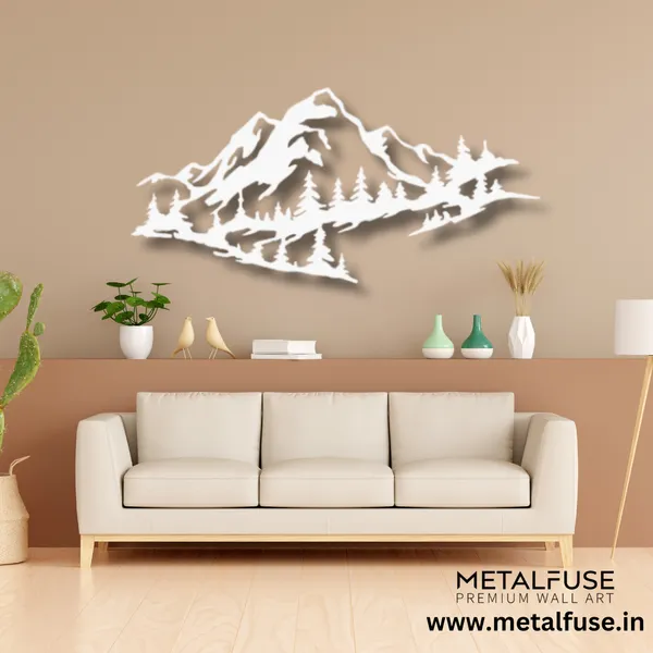 Metal_Wall_Art_for_Home_Decoration__|_Mountain_Range__|_White