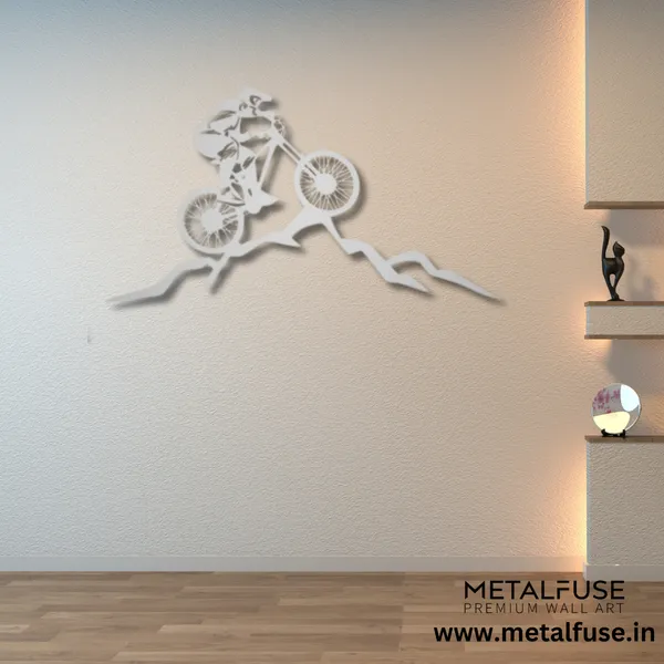 Metal_Wall_Art_for_Home_Decoration__|_Mountain_Biker__|_Silver