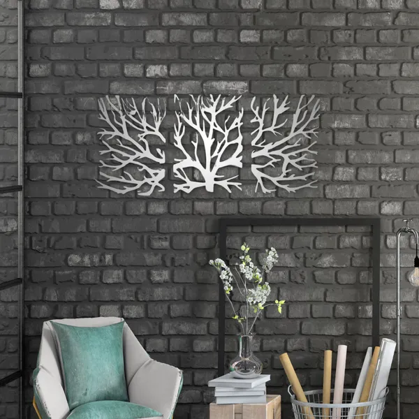 Metal_Wall_Art_for_Home_Decoration__|_Tree_(3_Piece)__|_Silver