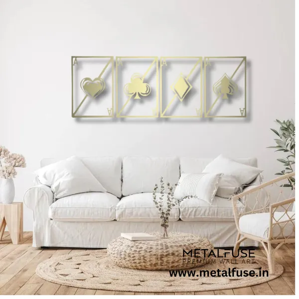 Metal_Wall_Art_for_Home_Decoration__|_Quad_Aces__|_Gold