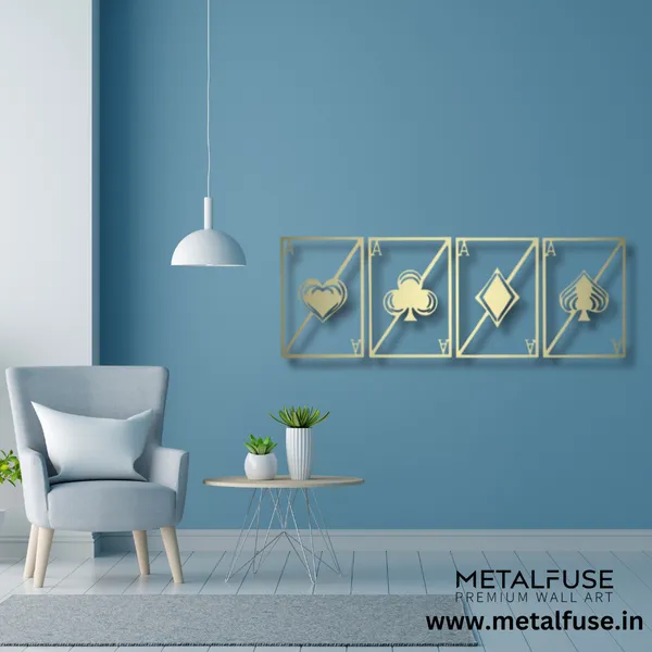 Metal_Wall_Art_for_Home_Decoration__|_Quad_Aces__|_Gold