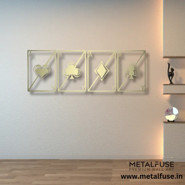 Metal_Wall_Art_for_Home_Decoration__|_Quad_Aces__|_Gold