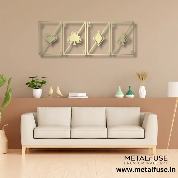 Metal_Wall_Art_for_Home_Decoration__|_Quad_Aces__|_Gold