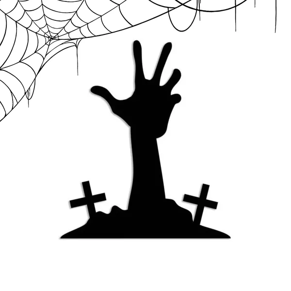 Metal_Wall_Art_for_Home_Decoration|Zombie_Hand_Black