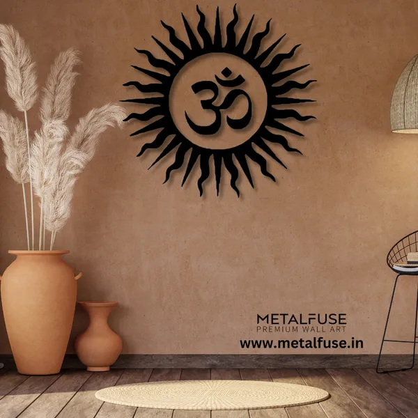 Metal_Wall_Art_for_Home_Decoration__|_Om_Vibrant__|_Black