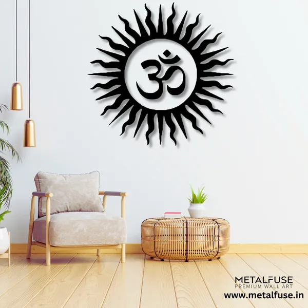 Metal_Wall_Art_for_Home_Decoration__|_Om_Vibrant__|_Black