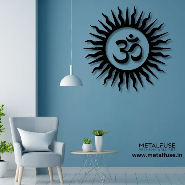 Metal_Wall_Art_for_Home_Decoration__|_Om_Vibrant__|_Black
